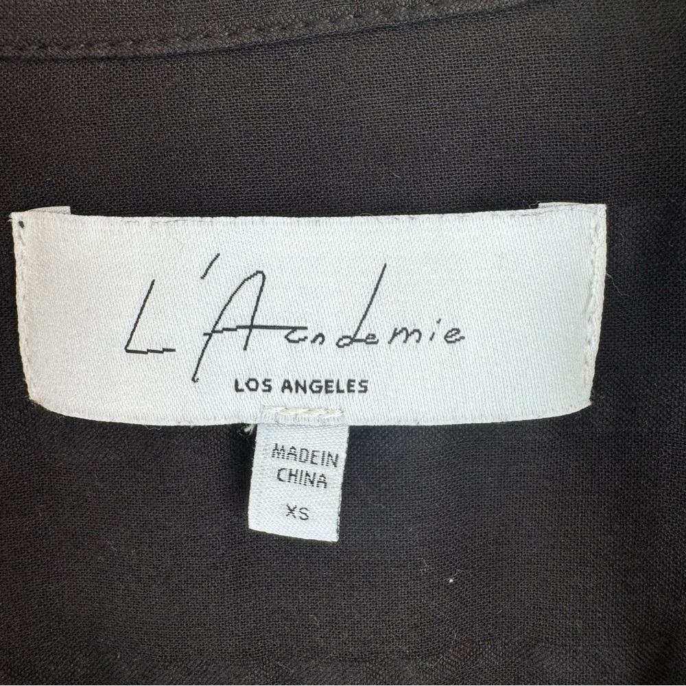 L’Academie the Court Mini Dress in Black, size XS - Picture 10 of 14